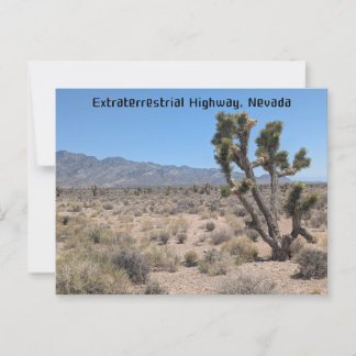 Buitenaardse snelweg, Nevada woestijn Briefkaart