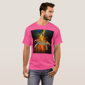Buitenaardse stad in de ruimte t-shirt (Voorkant volledig)