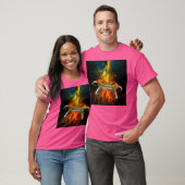 Buitenaardse stad in de ruimte t-shirt (Unisex)