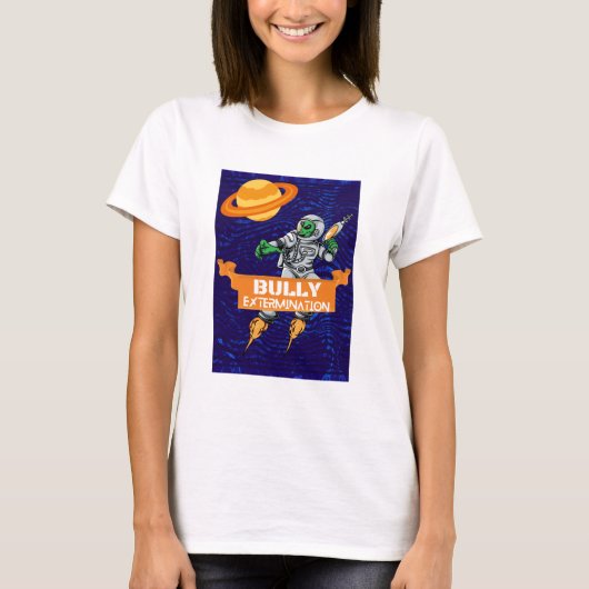 buitenaardse stierenuitroeier t-shirt (Voorkant)