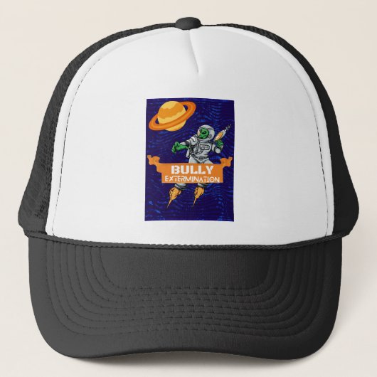 buitenaardse stierenuitroeier trucker pet (Voorkant)