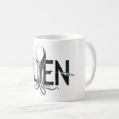 Buitenaardse tekst spatie koffiemok (Voorkant rechts)