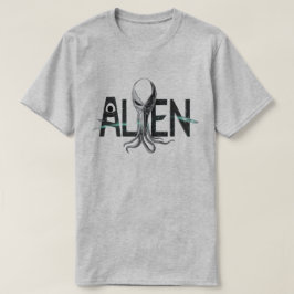 Buitenaardse tekst spatie t-shirt