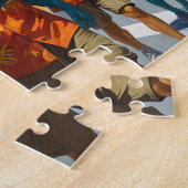 Buitenaardse toeristen puzzel - UFO Selfie Jigsaw Legpuzzel (Zijkant)