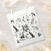  buitenaardse toile comic wit bedankzakje (Geknipt)