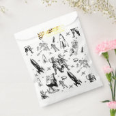  buitenaardse toile comic wit bedankzakje (Gezegeld)