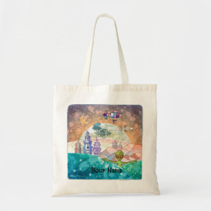 Buitenaardse Tower City Tote Bag