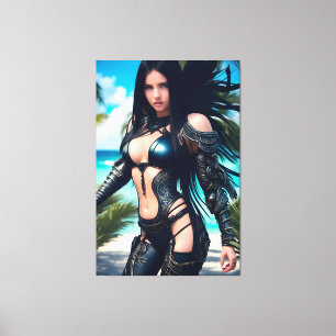 Buitenaardse Tropische Vakantie 003 Canvas Afdruk