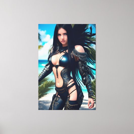 Buitenaardse Tropische Vakantie 003 Canvas Afdruk (Voorkant)