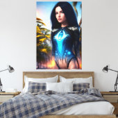 Buitenaardse Tropische Vakantie 113 Canvas Afdruk (Insitu (Slaapkamer))