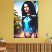 Buitenaardse Tropische Vakantie 113 Canvas Afdruk (Insitu (Woonkamer))