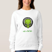 Buitenaardse UFO Alien Sweatshirt (Voorkant)