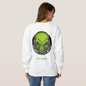 Buitenaardse UFO Alien Sweatshirt (Achterkant volledig)