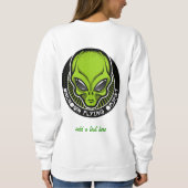 Buitenaardse UFO Alien Sweatshirt (Achterkant)
