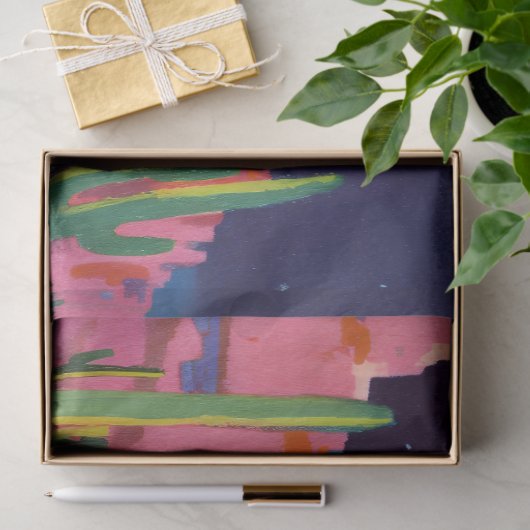 Buitenaardse UFO in de woestijn Decoupage Tissuepapier (Geschenk)