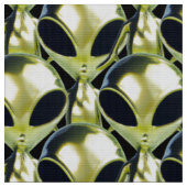 Buitenaardse UFO Metallic Pattern Fabric - Aangepa Stof (Close Up)