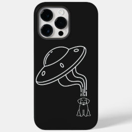Buitenaardse UFO ontvoert een hondje Case-Mate iPhone 14 Pro Max Hoesje