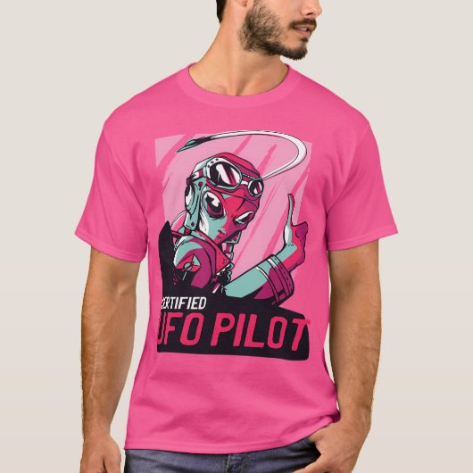 buitenaardse UFO-piloot T-shirt (Voorkant)