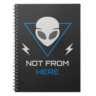 Buitenaardse UFO Sci Fi Outsider Notitieboek
