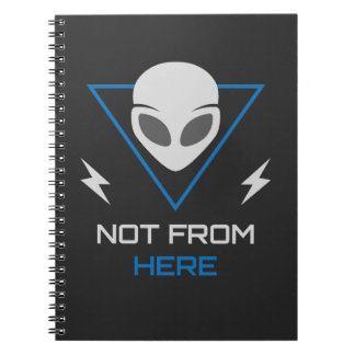 Buitenaardse UFO Sci Fi Outsider Notitieboek