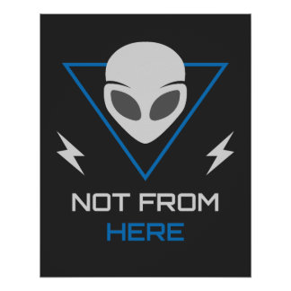 Buitenaardse UFO Sci Fi Outsider Perfect Poster