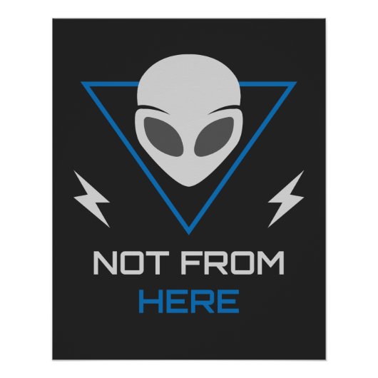 Buitenaardse UFO Sci Fi Outsider Perfect Poster (Voorkant)