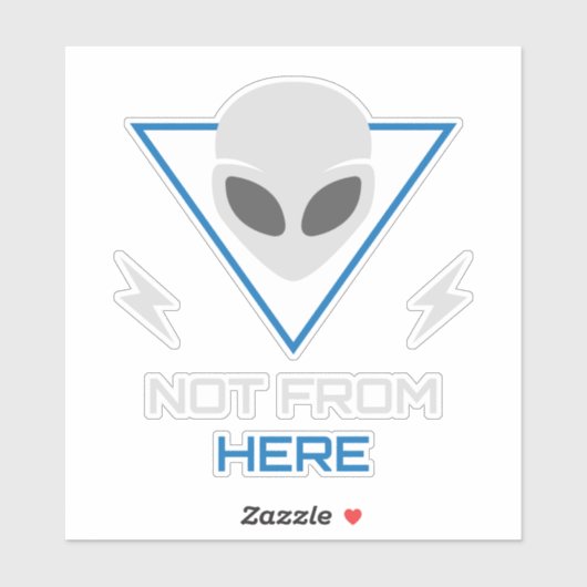 Buitenaardse UFO Sci Fi Outsider Sticker (Vel)