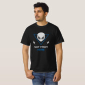 Buitenaardse UFO Sci Fi Outsider T-shirt (Voorkant volledig)
