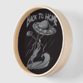 buitenaardse ufo surfen illustratie met terug naar (Hoek)