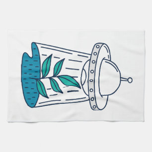 Buitenaardse UFO Theedoek