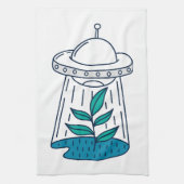 Buitenaardse UFO Theedoek (Verticaal)