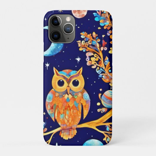 Buitenaardse Uil Kunst: Hemelse Wonderen Case-Mate iPhone Case (Achterkant)