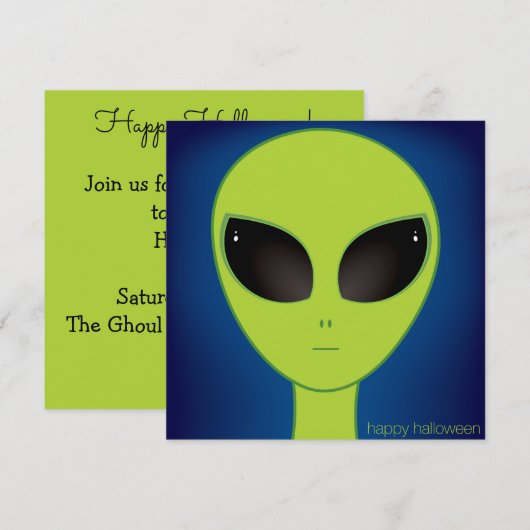 buitenaardse uitnodiging (Voorkant / Achterkant)