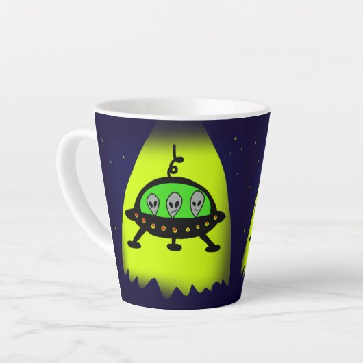 buitenaardse uitvinding latte mok (Linkerhoek)