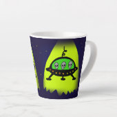 buitenaardse uitvinding latte mok (Rechterhoek)