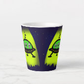 buitenaardse uitvinding latte mok (Voorkant)