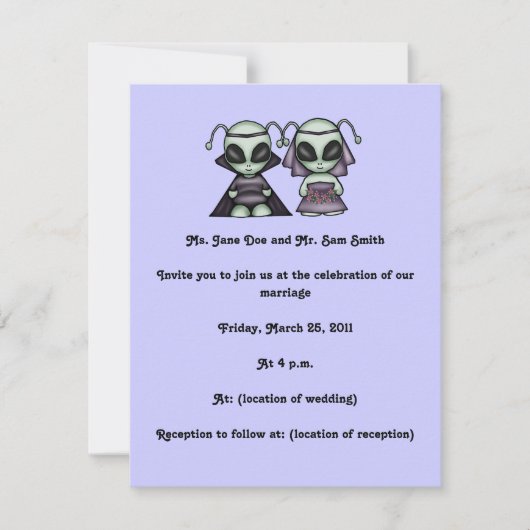 buitenaardse uitvindingen kaart (Voorkant)