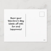 Buitenaardse Valentijnsdag voor kinderen Feestdagenkaart (Achterkant)