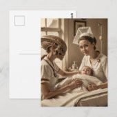 buitenaardse verpleegster briefkaart (Voorkant / Achterkant)