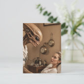 buitenaardse verpleegster briefkaart (Staand voorkant)