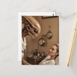 buitenaardse verpleegster briefkaart