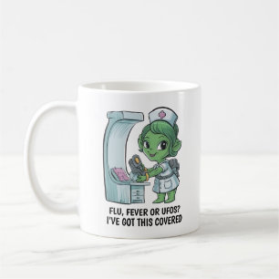 buitenaardse verpleegster koffiemok