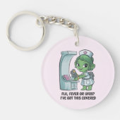 buitenaardse verpleegster sleutelhanger (Voorkant)