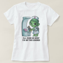buitenaardse verpleegster t-shirt