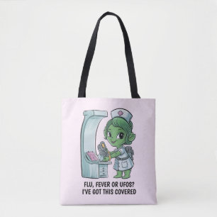 buitenaardse verpleegster tote bag