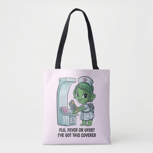 buitenaardse verpleegster tote bag (Voorkant)