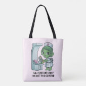 buitenaardse verpleegster tote bag (Achterkant)