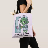 buitenaardse verpleegster tote bag (Dichtbij)