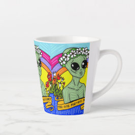 buitenaardse vlieg latte mok