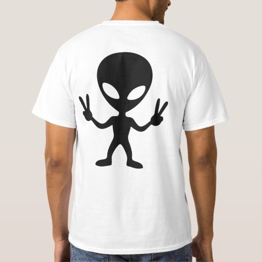 buitenaardse vrede t-shirt (Achterkant)